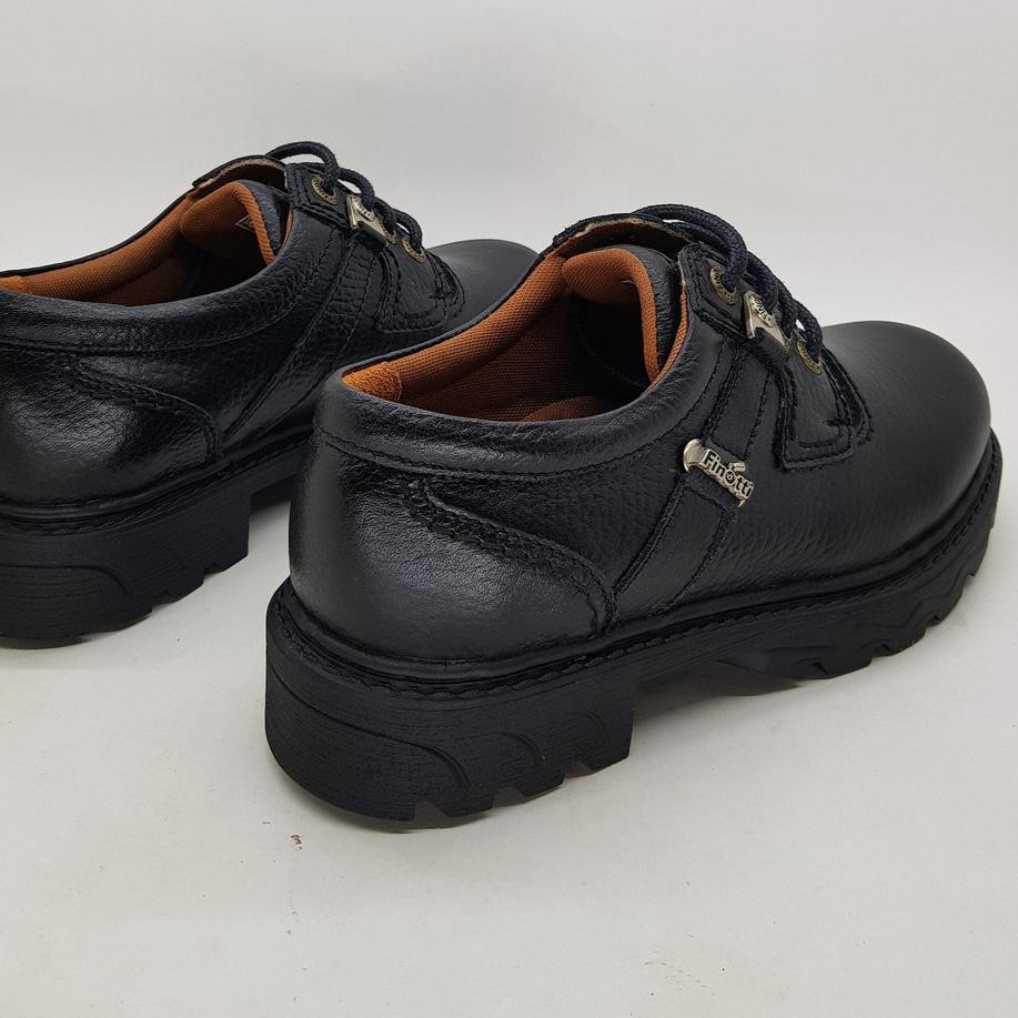 ☎ Sepatu boots pendek kulit asli (tali) 97512 Finotti ℗