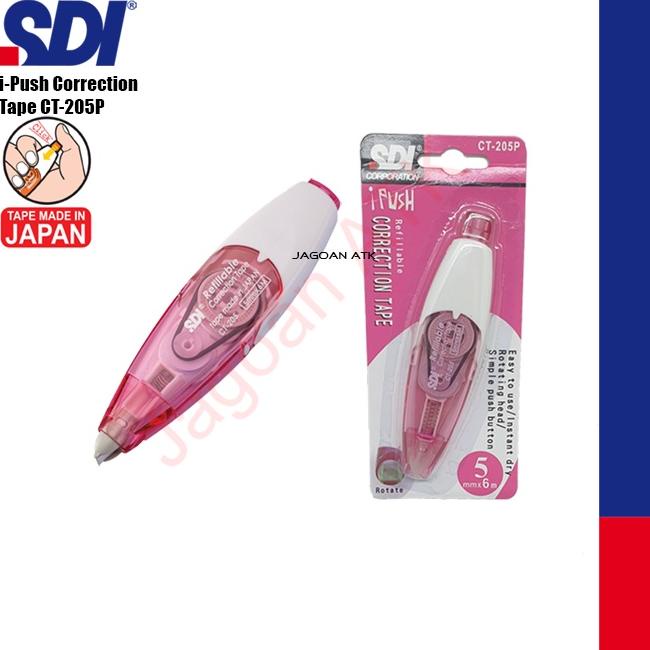 

Hemat Khusus Correction Tape / Tip-X Kertas (5mmX6m) i-Push SDI CT-205P Pink