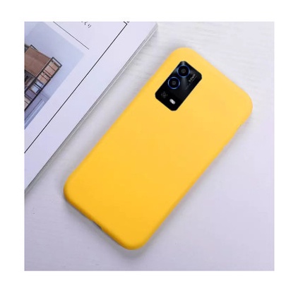 Premium Slim Case Oppo A95 - A74 4G Baby Skin FREE tali Premium Casing Soft TPU - Kuning Casing Cove