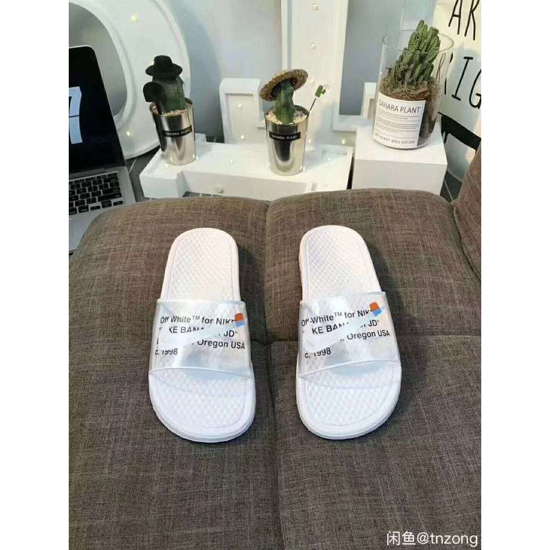 nike sandal off white