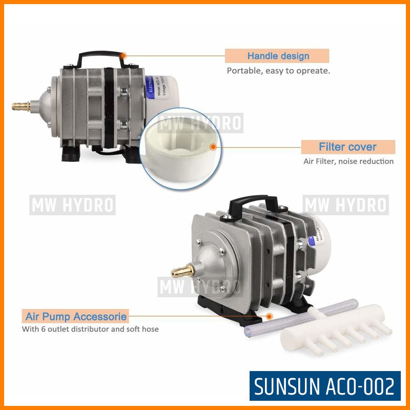 SUNSUN Yuting ACO-002, Electromagnetic Air Pump, Aerator / Pompa Udara