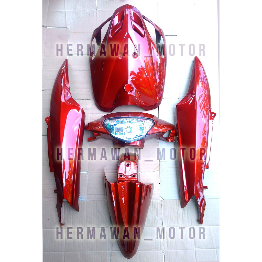 Full Set Body Bodi Halus Yamaha Mio Sporty Warna Merah Marun Tersedia Juga Warna Merah Cebe Shopee Indonesia