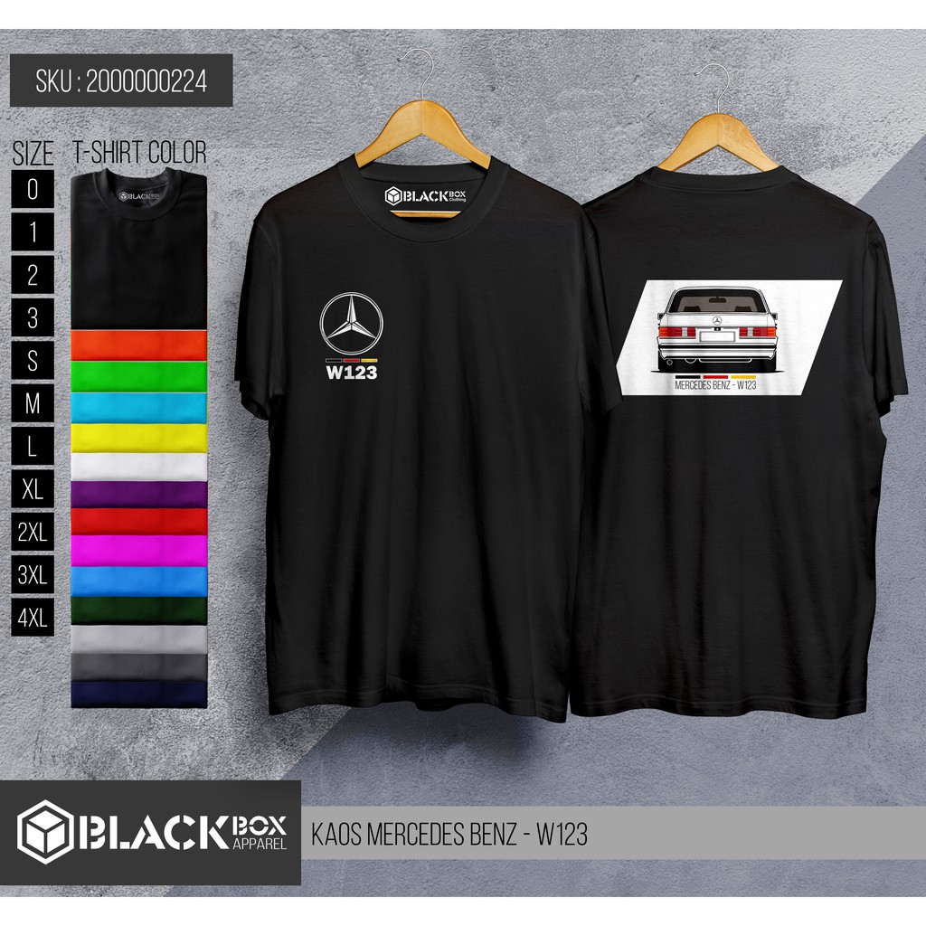 Kaos Distro Mercedes Bens W123 - Kaos Mercy Tiger W123 - Kaos W123 Premium Quality