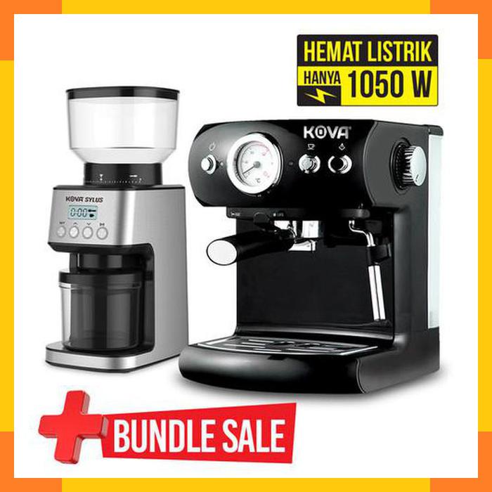 Bundling Kova Espresso Maker dan Kova Sylus Digital Coffee Grinder_hf124