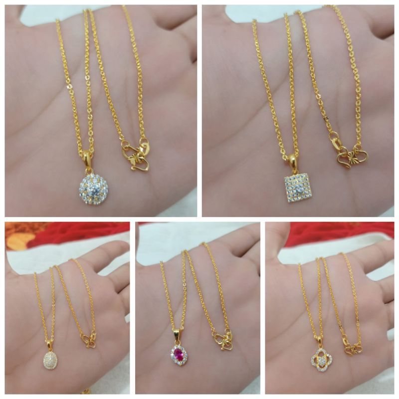 KALUNG + LIONTIN DEWASA DAN ANAK-ANAK PERAK 925 LAPIS EMAS 24K