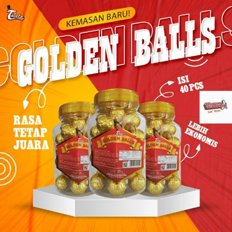 

Tobelo Golden Balls Toples 240 gr x 40 Biji - kemasan Baru
