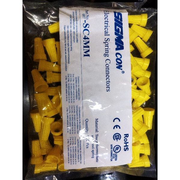 Lasdop Sigma 4mm Eceran/Pcs / Lasdop Kuning / Lasdop Sigma