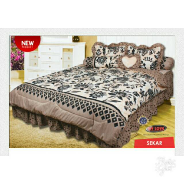 SEPRAI MY LOVE SEKAR ( Tinggi seprai 30 cm)