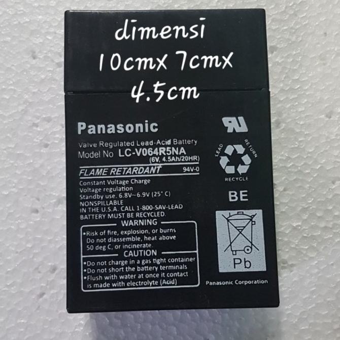 6v4.5ah aki accu kering 6v 4.5ah 6 v volt 4.5ah emergensi batu baterai
