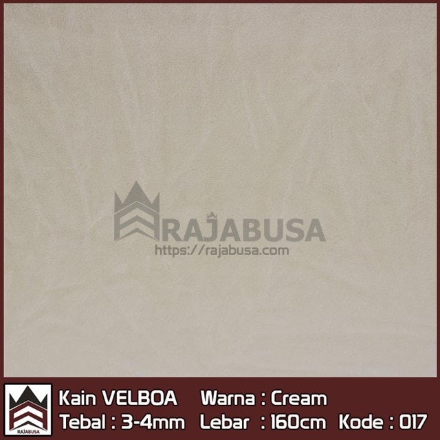 Kain Velboa Cream Termurah - Kain Bulu Bahan Boneka