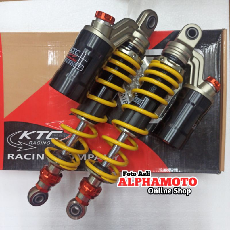 shock original ktc extreme shockbreaker belakang 320 340 rxking tiger cb w175 jupiter z vega f1zr-KUNING