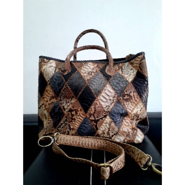 Preloved Tas Kulit Ular ASLI