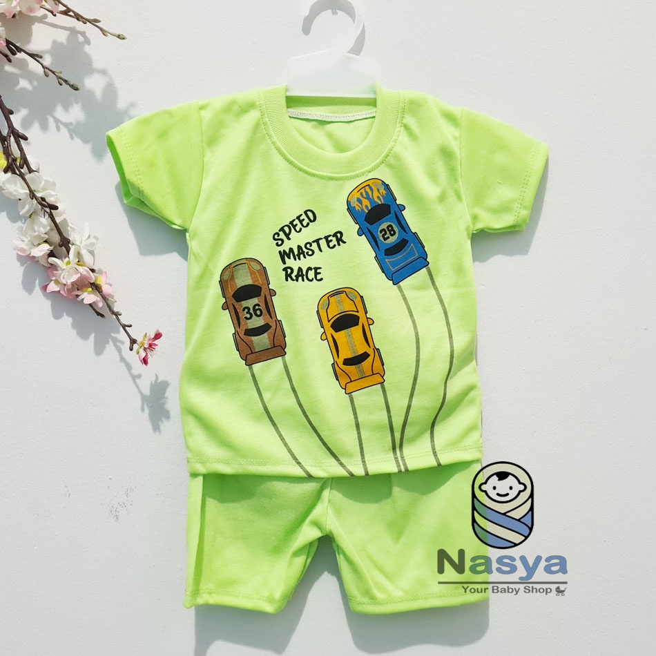 [J-010] Setelan Baju Bayi Pendek Murah Newborn (0-6 bulan)