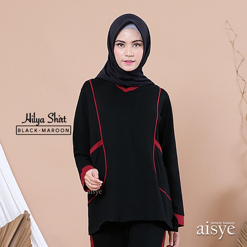 Baju Senam Atasan Baju Olahraga Sporty Muslimah HILYA SHIRT AISYE