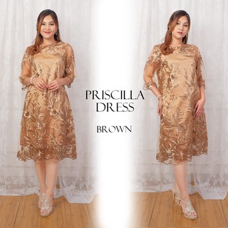 PRICILLA DRESS PESTA BROKAT  PENDEK  BODYCON WANITA IMPORT 