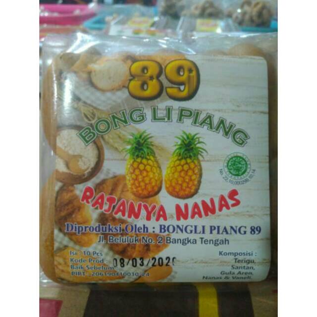 Bong Li Piang Pia Nanas Khas Bangka