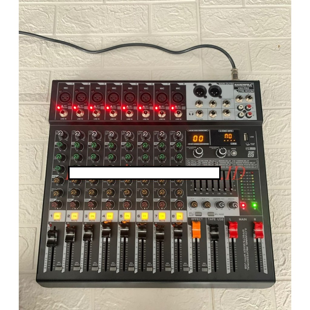 Mixer Hardwell VR 8 PRO VR8PRO VR8 PRO Original Recording Soundcard USB Hardcase