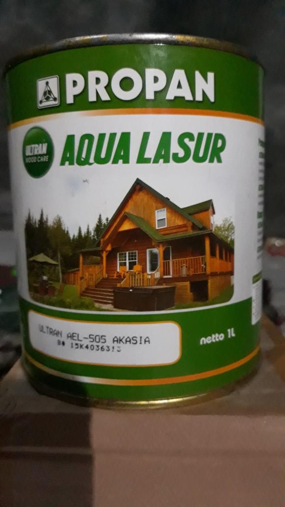 Propan Ultran Aqua Lasur Ael-505 1lt Waterbased Stain Untuk Memperindah Dan Melindungi Kayu Outdoor