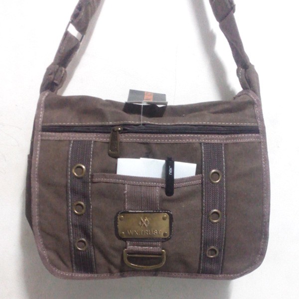 Tas Slempang Kanvas WX Trust Model 02 | Slempang Levis Pria | Cowok