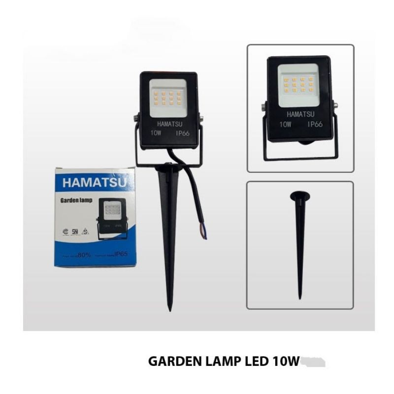 Lampu Taman Led Garden Lamp 10 Watt 10W Kuning Tancap