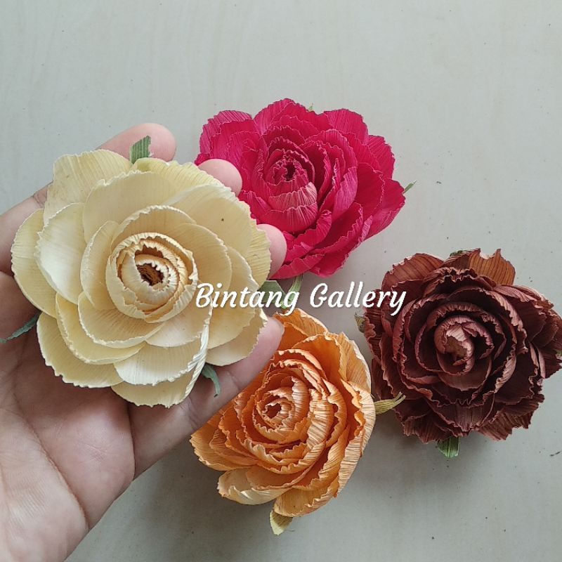 BUNGA PEONY KLOBOT 8 CM / BUNGA PEONY RUSTIC