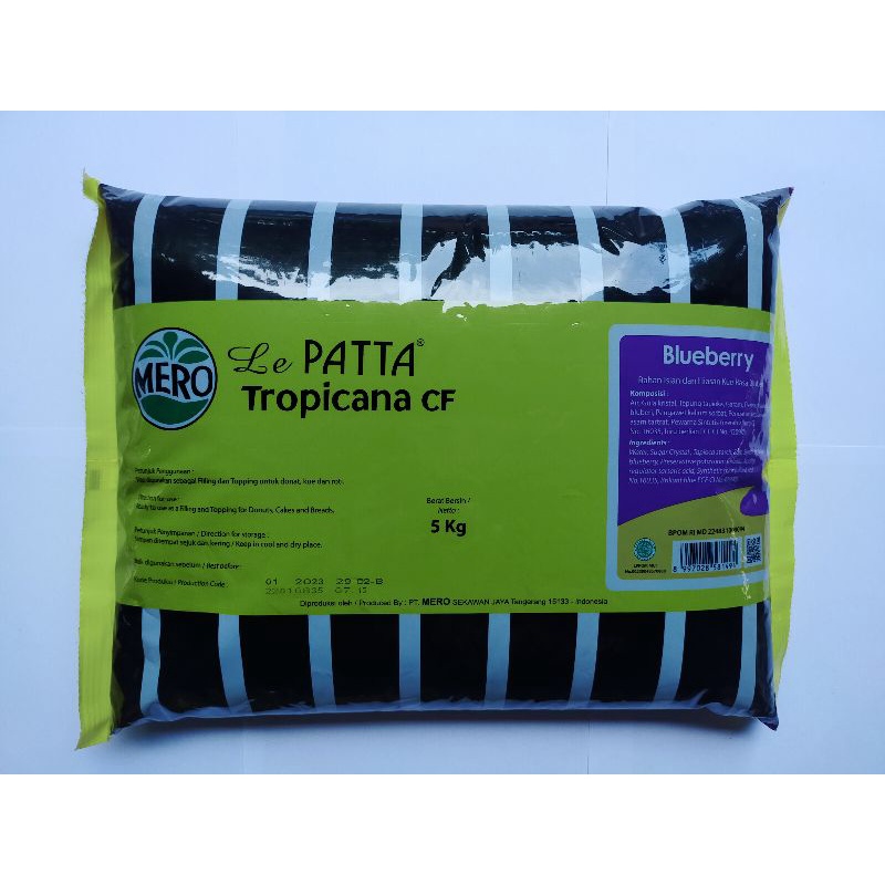 Selai Lepatta blueberry mero repack 500 gram