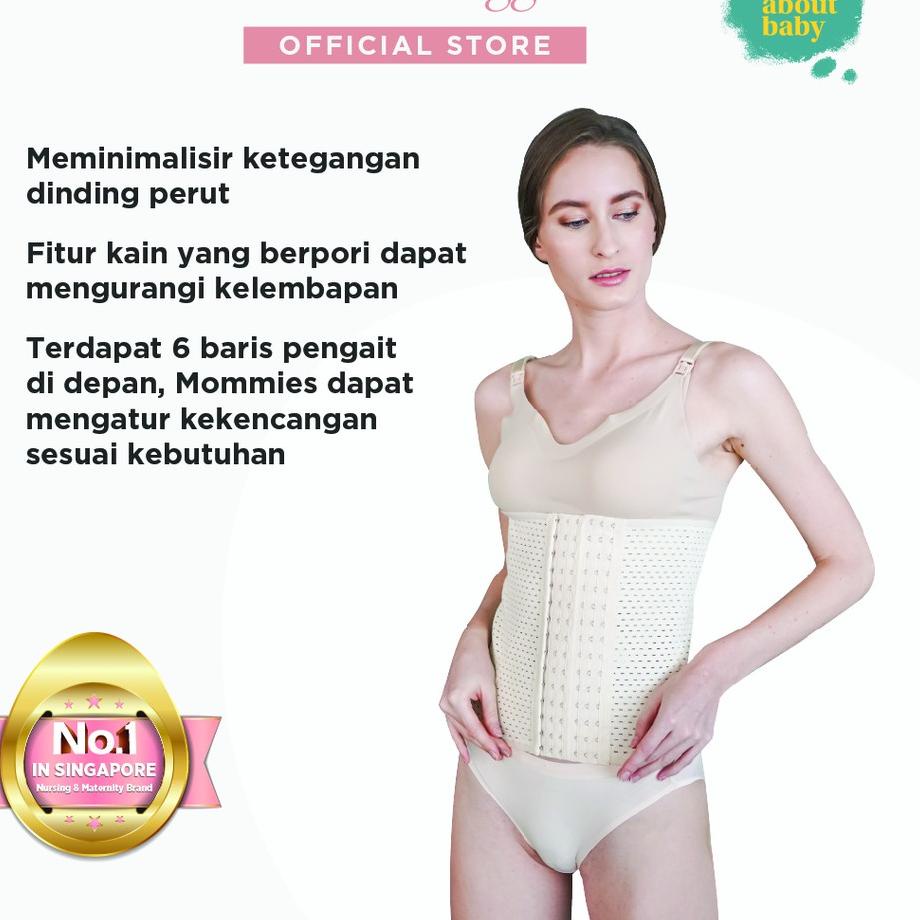 

Harga Murah.. Korset Stagen Pengecil Perut Pasca Melahirkan / Pret a Pregger Recovirth Hook-On Binder (BLACK)