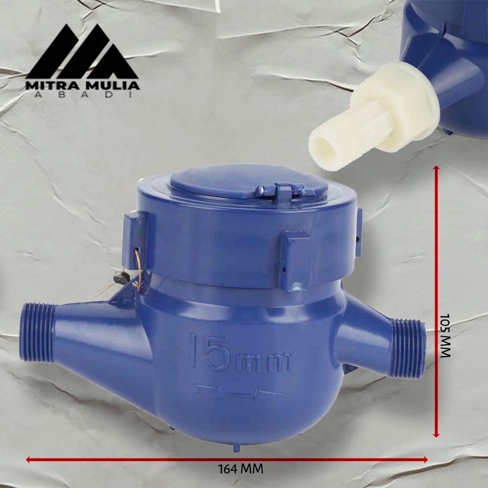 Meteran Air Pam PVC PAM PDAM l Tebal Anti Karat l Flow Meter SNI