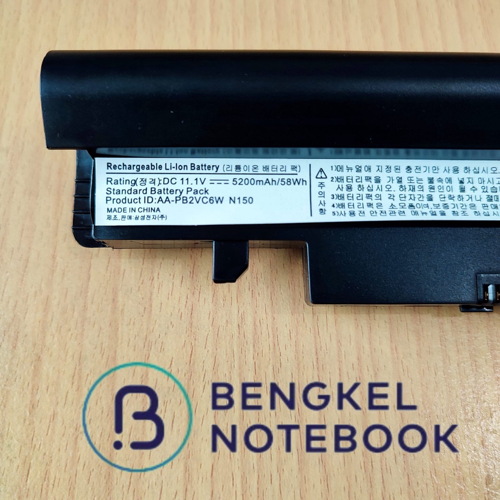 Baterai Samsung NP-N148 Black N150 NP-N150 N230 N218 N220 N143 N145 N350 AA-PB2VC6B AA-PB2VC6W AA-PL2VC6B AA-PL2VC6W AA-PB3VC6B