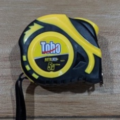 Meteran Karet Roll 5M Alat Ukur 5 Meter Auto Lock Meteran Tukang TOHO