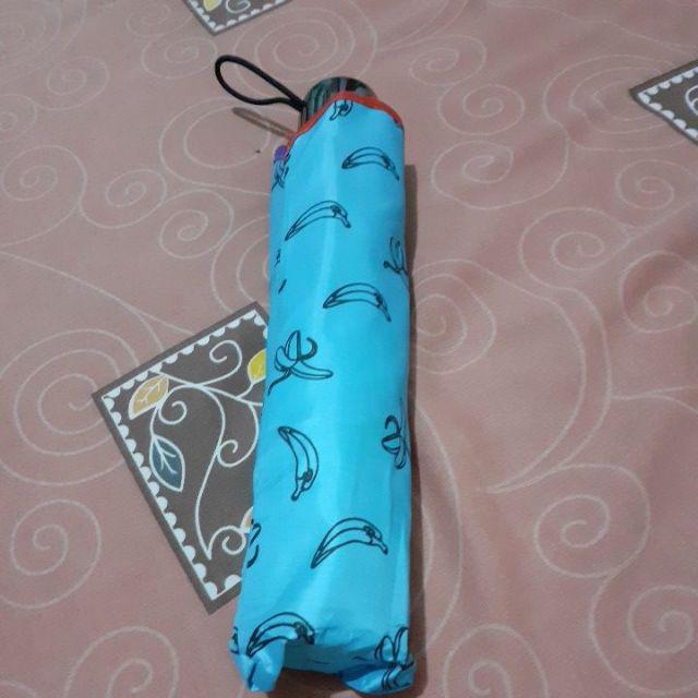 Payung Lipat 4 Karakter Motif Banana / Pisang Anti Uv Merk Osaka Bw-073