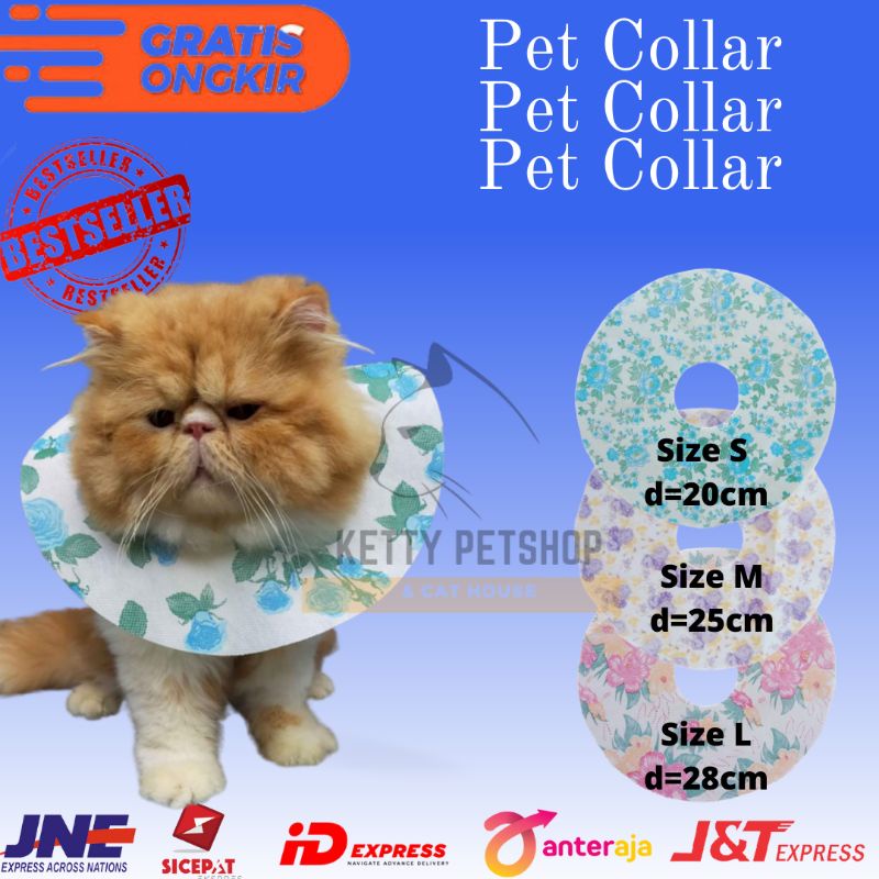PET COLLAR KUCING (isi 5) / COLLAR KAIN KUCING