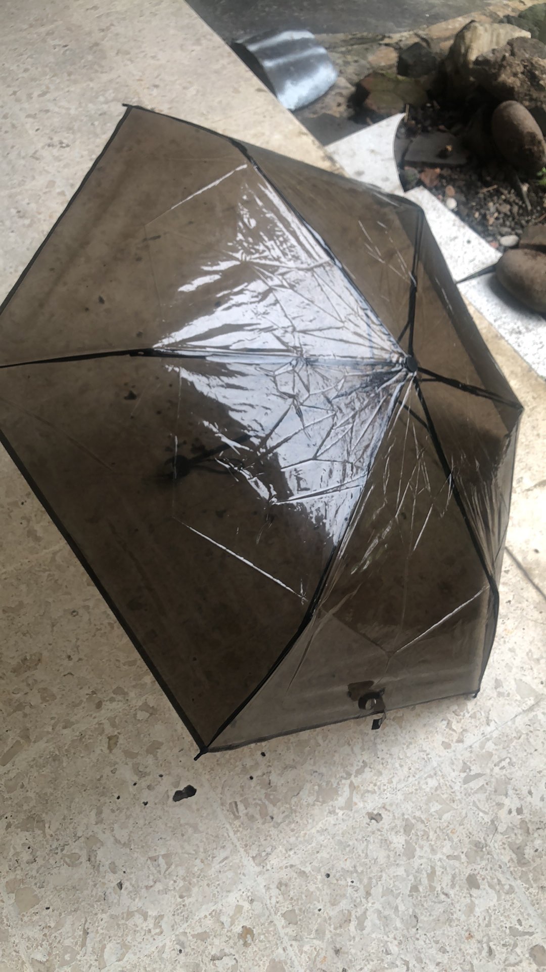 Payung Transparan / Payung Lipat 3 / Polos  / Jktumbrella - 3300