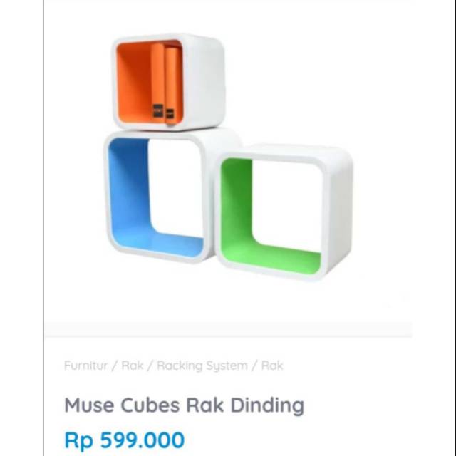 Muse cubes Rak Dinding Informa