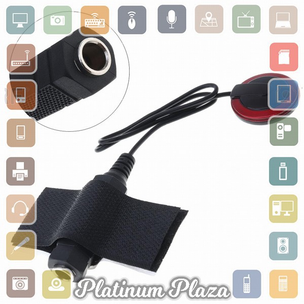 Piezo Pickup Mikrofon Gitar Akustik - P-007 - Black`V1DPP3-