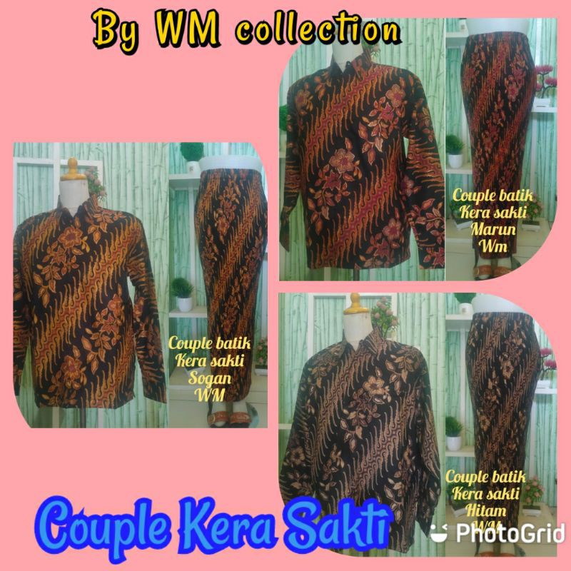 Wm>couple Batik Kera Sakti/couple Keluarga/couple Lemgan Panjang