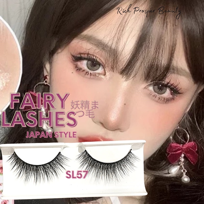 SL57 - FAIRY LASHES - DOUYIN MAKEUP - Natural Japan Eyelash Fairy Extension Lashes Makeup Tools  THAILAND KOREAN MAKEUP LOOK - Professional Spike Lashes