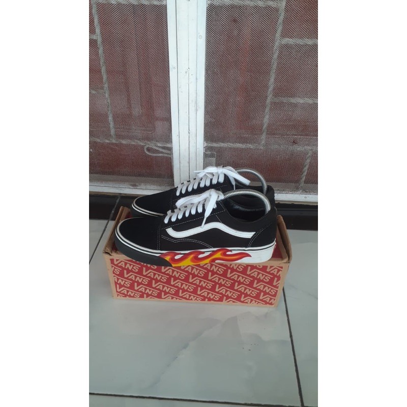 Vans Oldskool Flame Cut Out Ori Resmi Pt Navya RARE