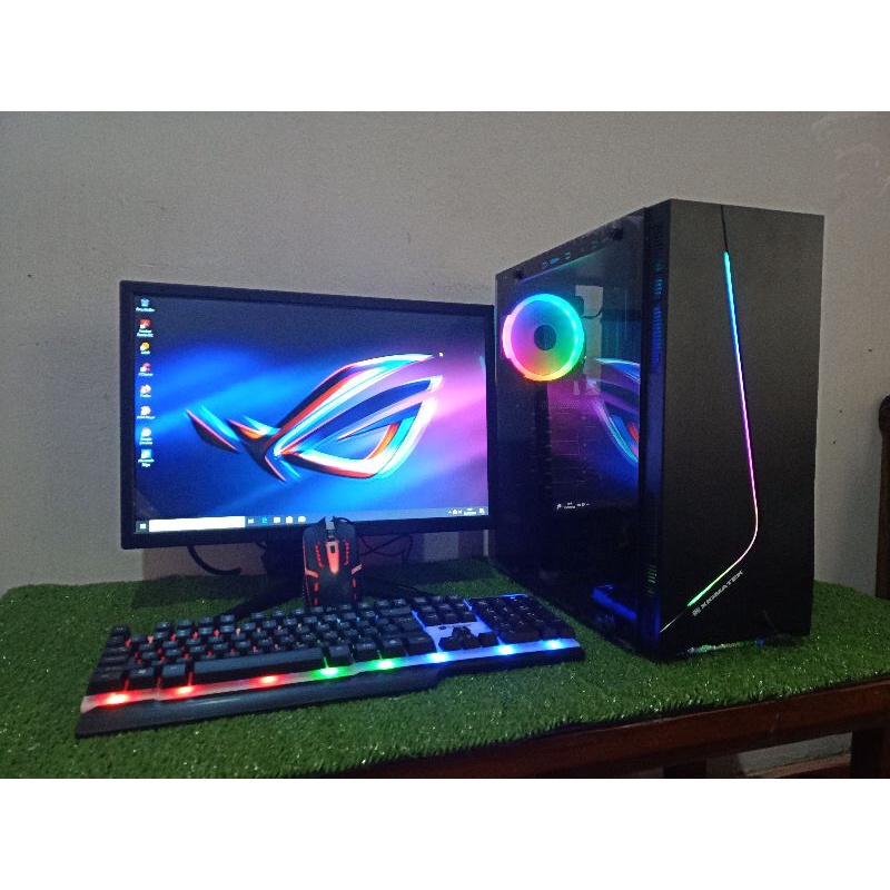 Pc gaming lengkap core i7 2600 Ram 16 Gb Vga 4 Gb GTX 750 LED 24 curved samsung