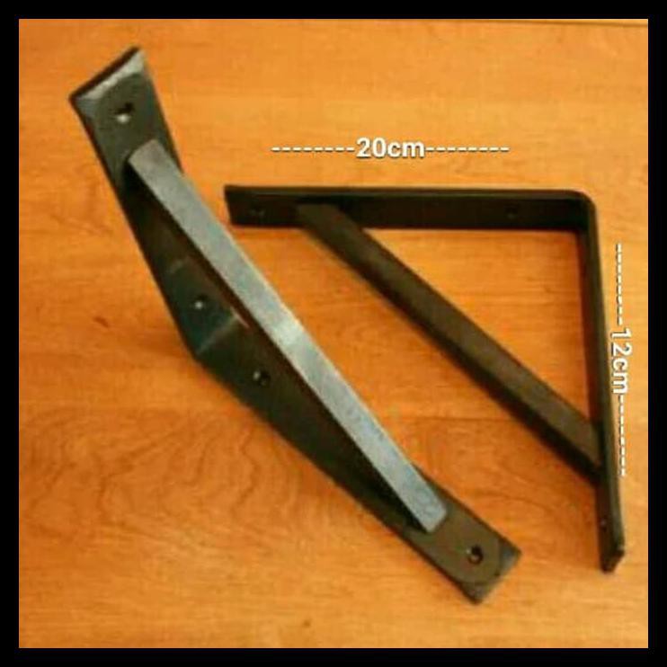 Rak Siku Meja Ambalan 20Cm Satu Set 2 Pcs Rak Penyangga Sepasang