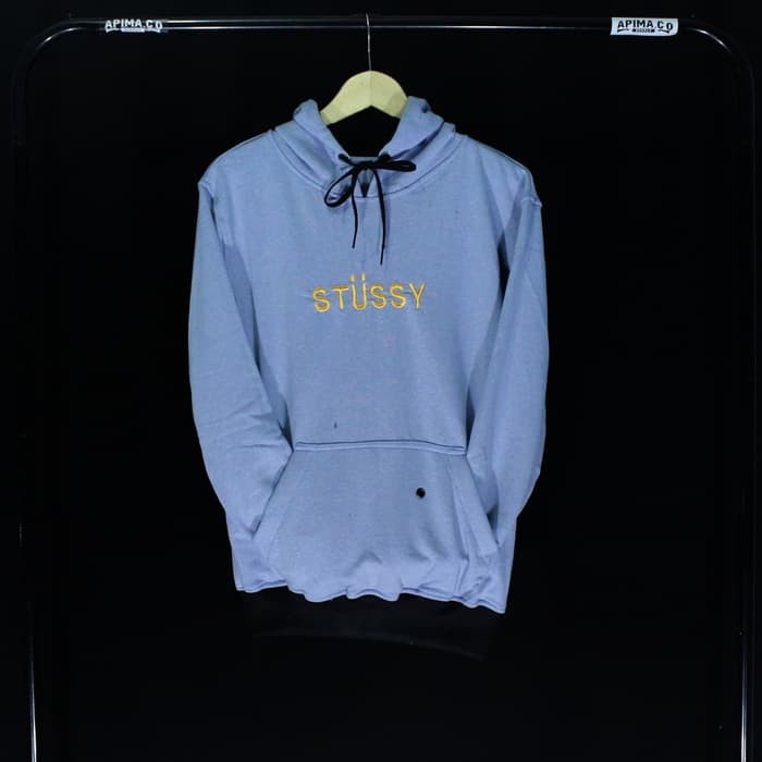 JAKET HOODIE STUSSY BIRU DISTRO SWAG Slayershop