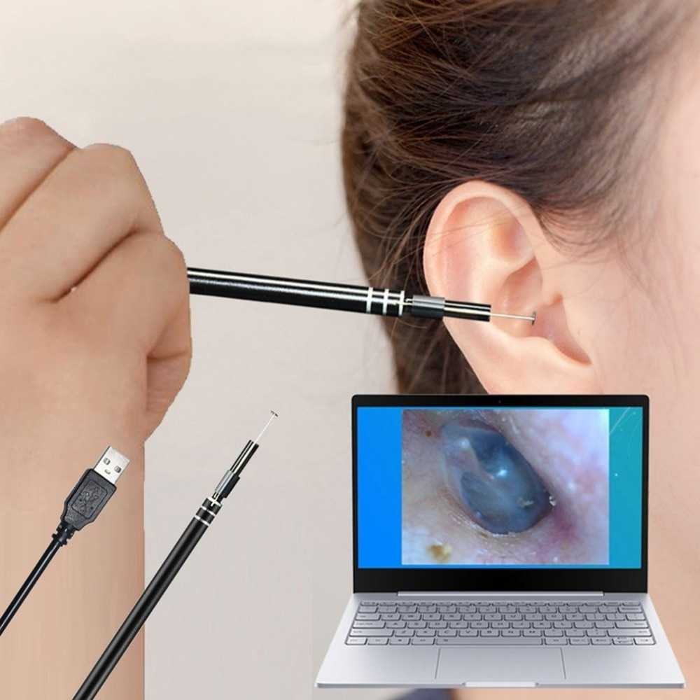 Terbaru ! U-Kiss Kamera Endoscope HD Visual USB Earpick 5.5mm - EU-0