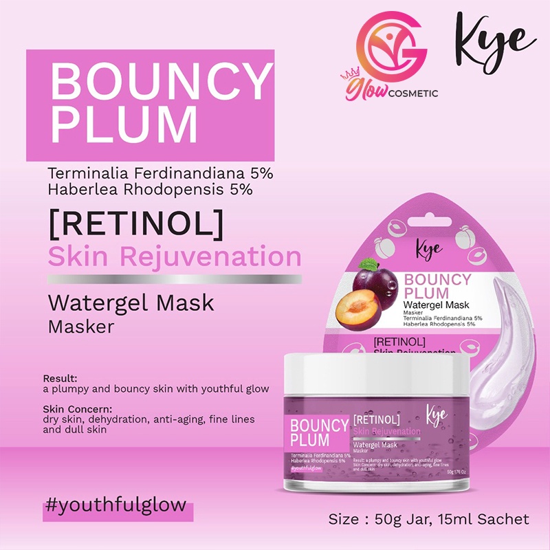 KYE BOUNCY PLUM RETINOL SKIN REJUVENATION WATERGEL MASK 50GR