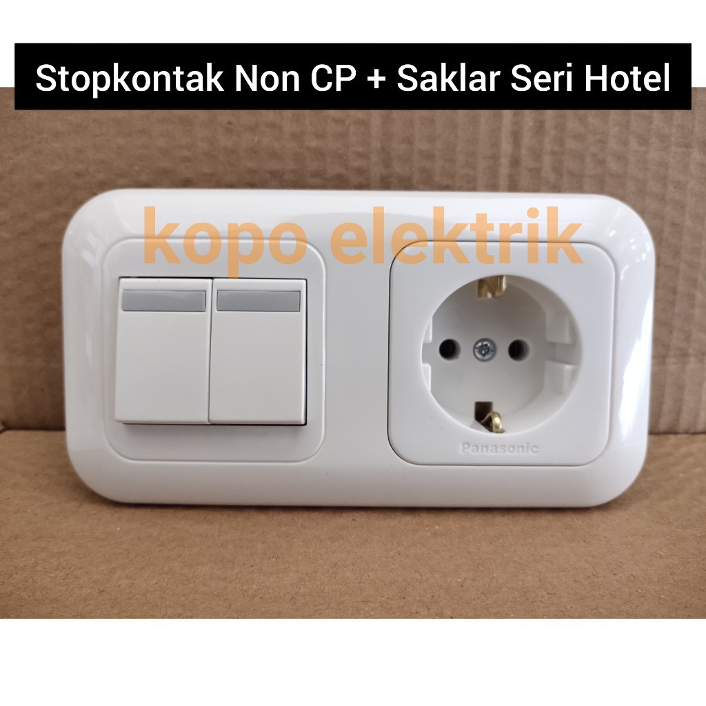 Panasonic Saklar Seri Hotel + Stopkontak Non CP Tanam Inbow