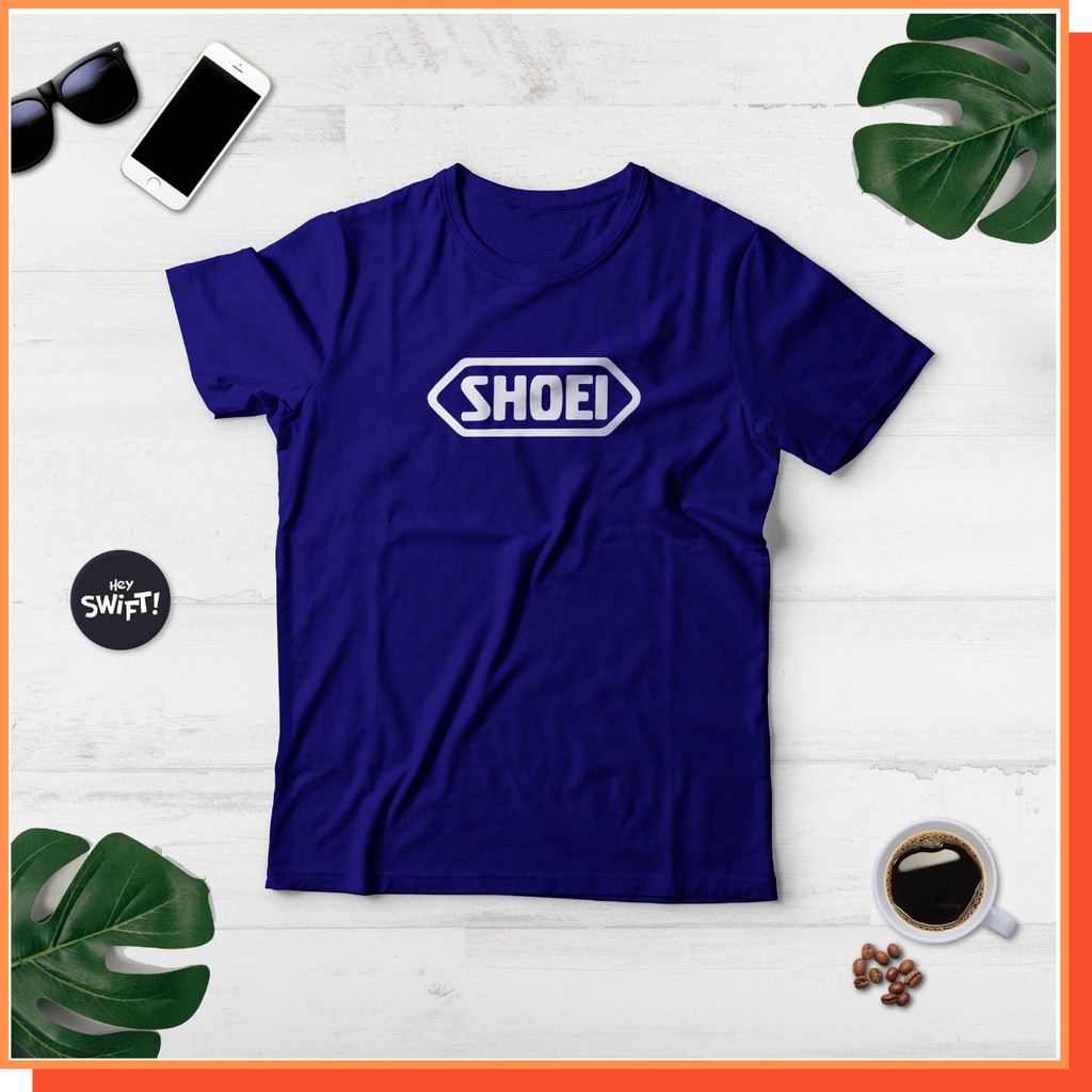 KAOS TSHIRT BAJU DISTRO SHOEI HELMET RACING ANAK MOTOR Combed 30S Distro Polos Custom PRIA WANITA