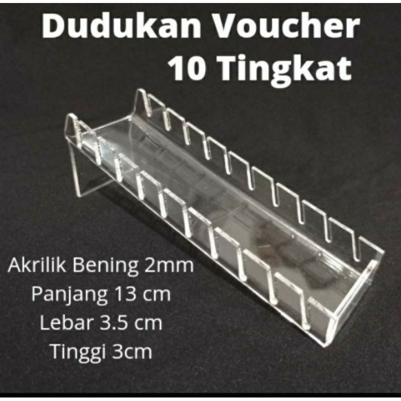 rak voucher/paket akrilik