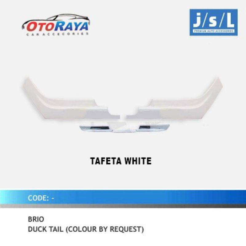 BRIO LAMA Ducktail Duck Tail TAFFETA WHITE JSL