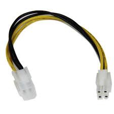 Kabel Extension Power Supply Cpu 20cm/8inch 12v 4 Pin Male Ke 4pin P4 Female 8in ATX12V 4 Pin P4 CPU