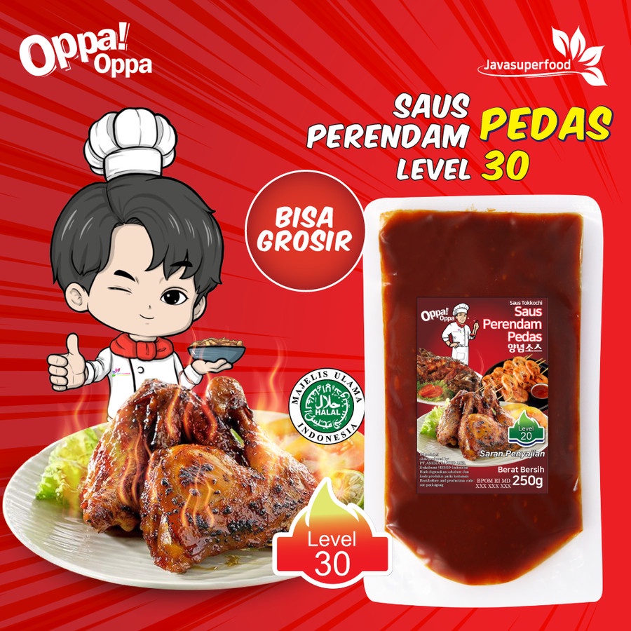 Saus Perendam Pedas Tokkochi Saus Buldak Pedas 250g Level 30 Oppa-Oppa