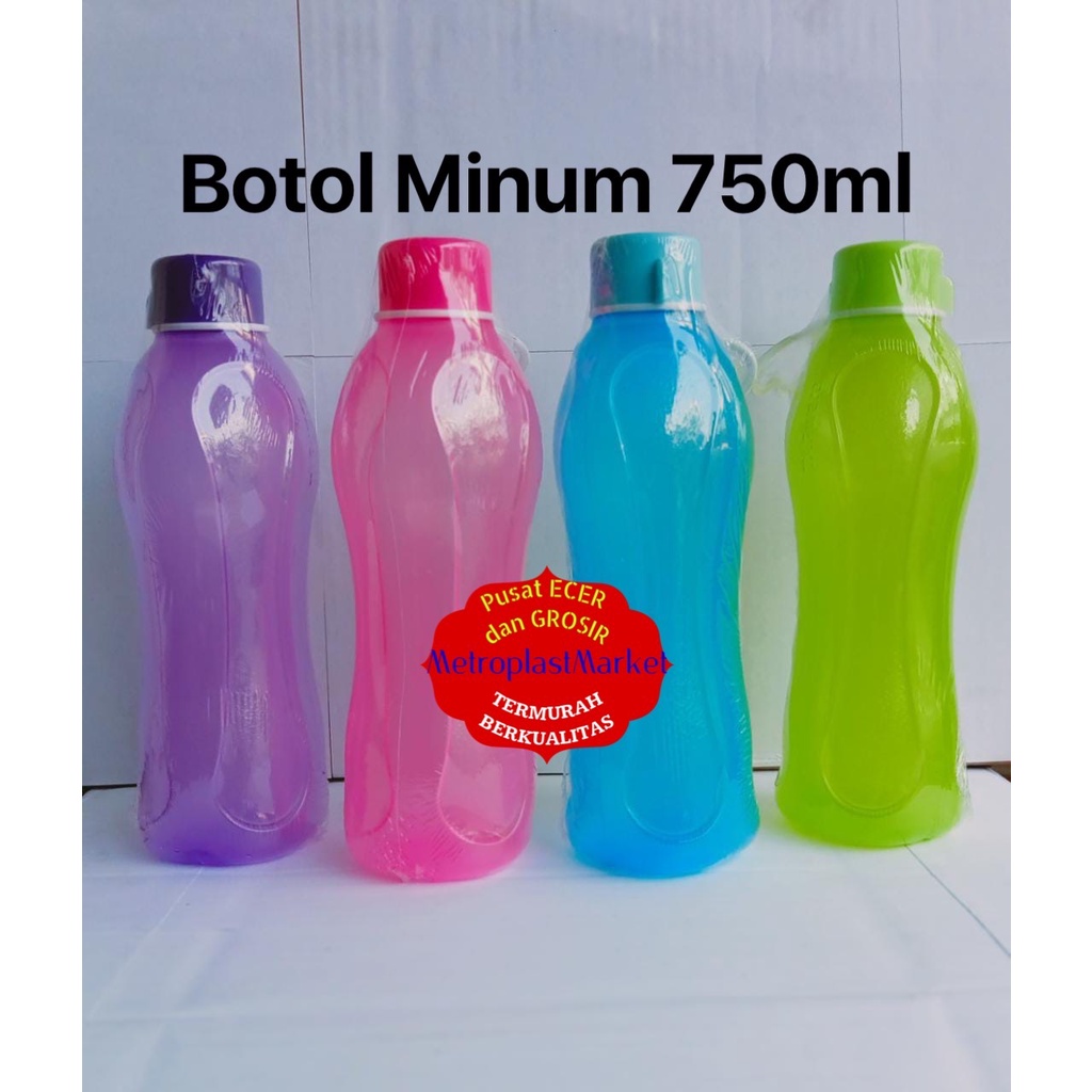 Botol air minum plastik 750 ml Botol minum anak 750ml Bingkisan ulang tahun Botol minum euro 750